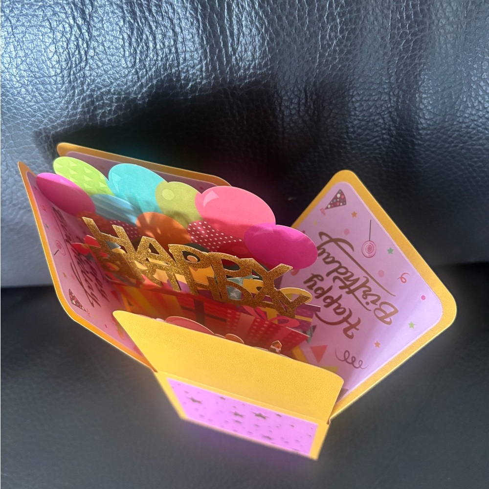 Birthday Balloon Pop-Up Card - Picture 4 of 6